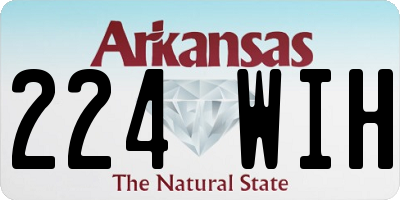 AR license plate 224WIH