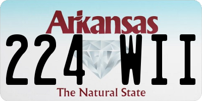 AR license plate 224WII
