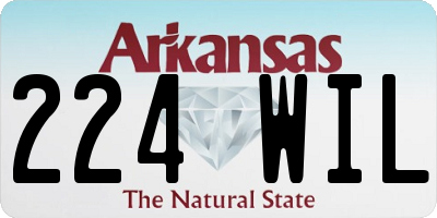 AR license plate 224WIL