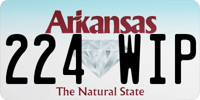 AR license plate 224WIP