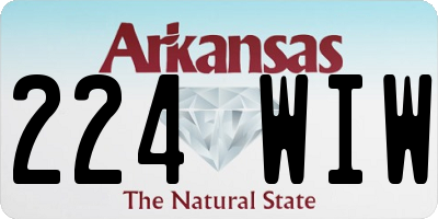 AR license plate 224WIW