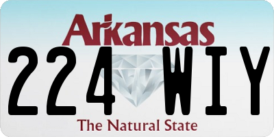 AR license plate 224WIY