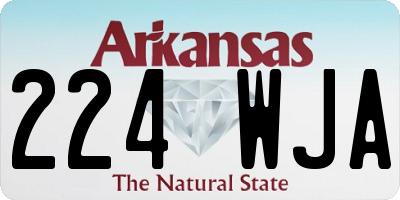 AR license plate 224WJA