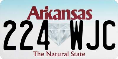AR license plate 224WJC