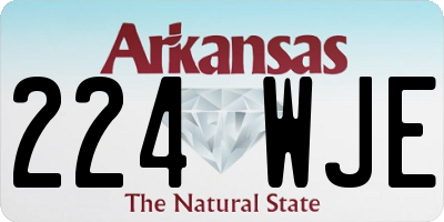 AR license plate 224WJE