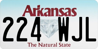 AR license plate 224WJL