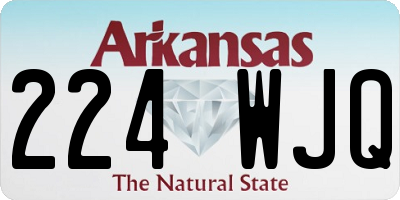 AR license plate 224WJQ