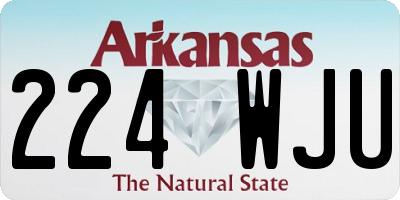 AR license plate 224WJU