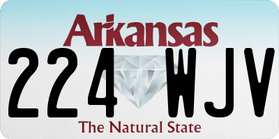 AR license plate 224WJV