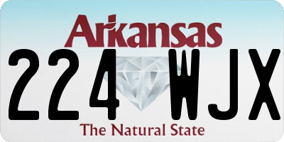 AR license plate 224WJX