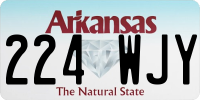 AR license plate 224WJY