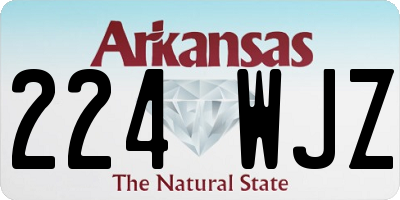 AR license plate 224WJZ