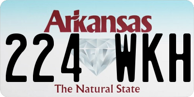 AR license plate 224WKH