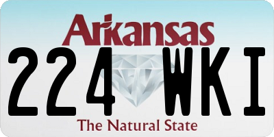 AR license plate 224WKI