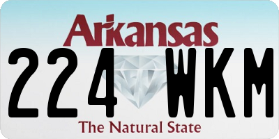 AR license plate 224WKM