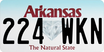 AR license plate 224WKN