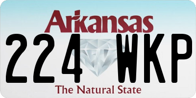 AR license plate 224WKP