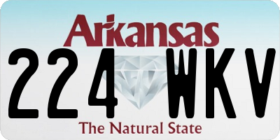 AR license plate 224WKV