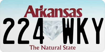 AR license plate 224WKY