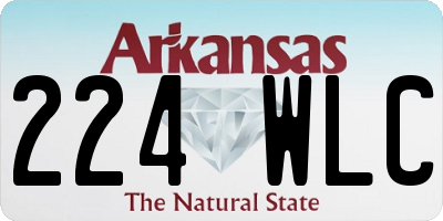 AR license plate 224WLC