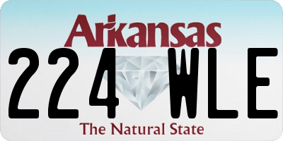 AR license plate 224WLE