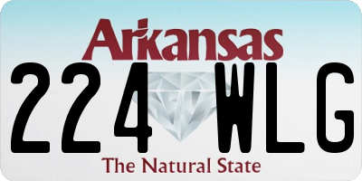 AR license plate 224WLG