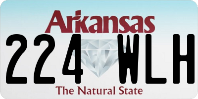 AR license plate 224WLH