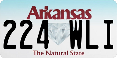 AR license plate 224WLI