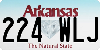 AR license plate 224WLJ