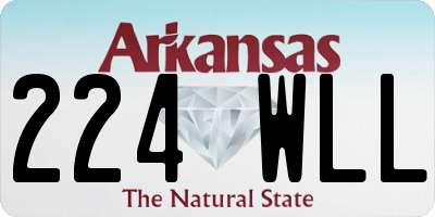 AR license plate 224WLL