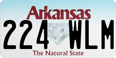 AR license plate 224WLM