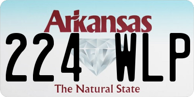 AR license plate 224WLP