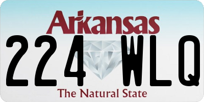 AR license plate 224WLQ