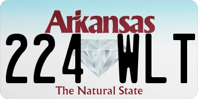 AR license plate 224WLT
