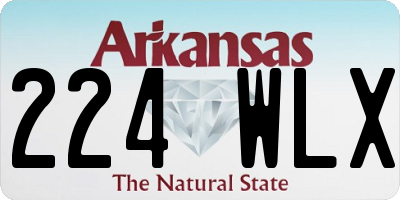 AR license plate 224WLX
