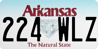 AR license plate 224WLZ