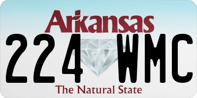 AR license plate 224WMC