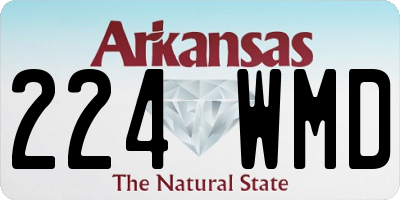 AR license plate 224WMD