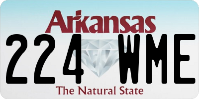 AR license plate 224WME