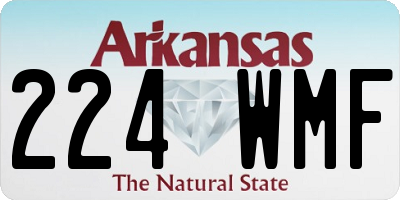 AR license plate 224WMF