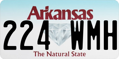 AR license plate 224WMH