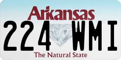 AR license plate 224WMI