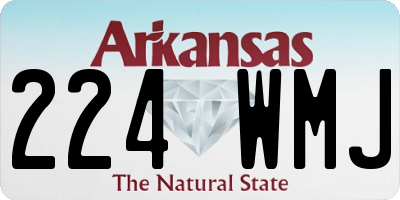 AR license plate 224WMJ