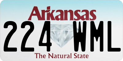 AR license plate 224WML