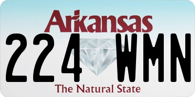 AR license plate 224WMN