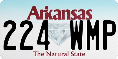 AR license plate 224WMP