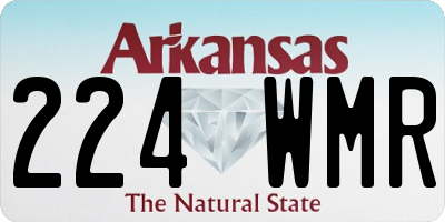 AR license plate 224WMR