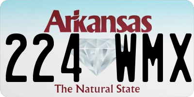 AR license plate 224WMX