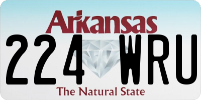 AR license plate 224WRU