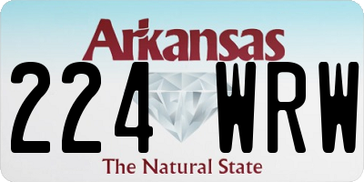 AR license plate 224WRW